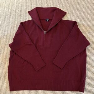Universal Standard Burgundy Cozy Pullover Size XL